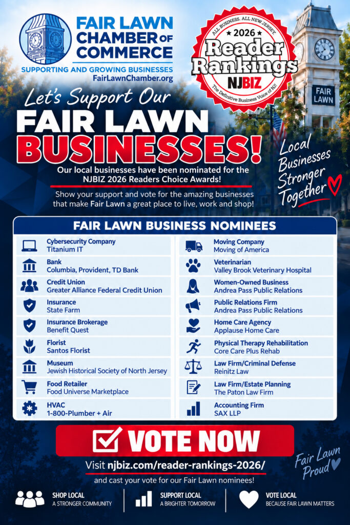 Reinitz Law | NJBIZ Fairlawn Businesses Flyer | Business Nominations